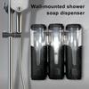 Bathroom Soap Dispenser Wall Mounted Soap Dispenser Liquid Shampoo Conditioner Pump Push Pump Multi Liquid Soap Dispenser