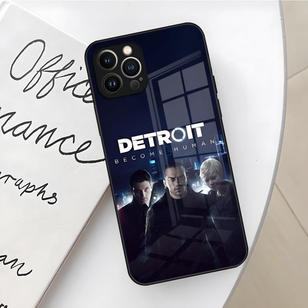 

Чехол для телефона Игра Detroit Become Human для Iphone 17 16 Air 15 14 12 11 13 Pro Max Mini X Xr Xs Se Puls стеклянная крышка iPhone 16 Pro Max