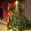 Weihnachts-Wasserfall-Lichterkette mit Sternspitze, Weihnachtsbaumschmuck für Zuhause 2024 Navidad Natal Neujahr 2025