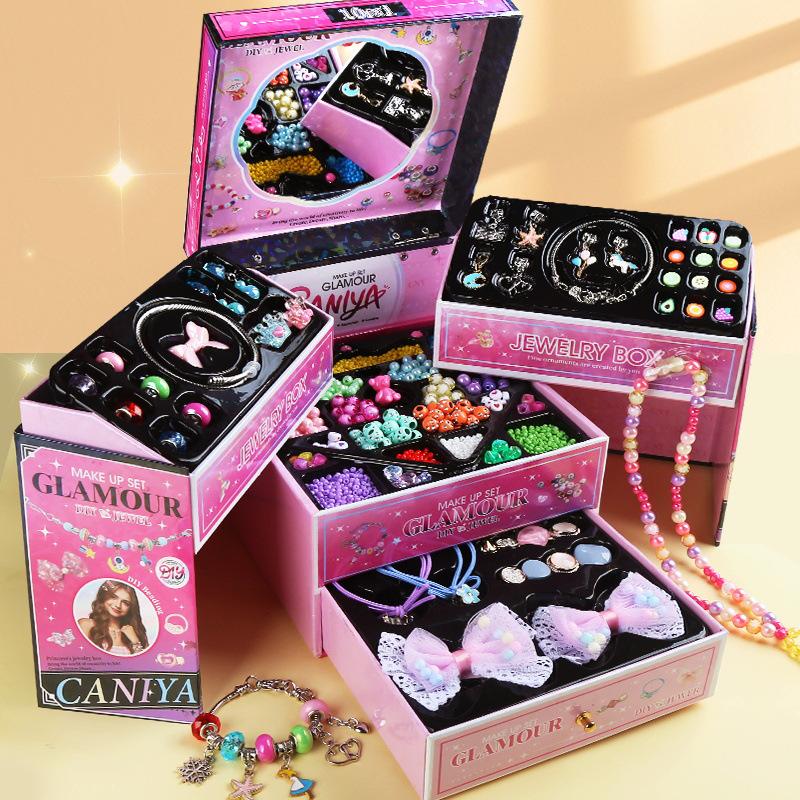 

DIY Girls Beaded Jewelry Gift Set: Handmade Bracelets & Necklaces