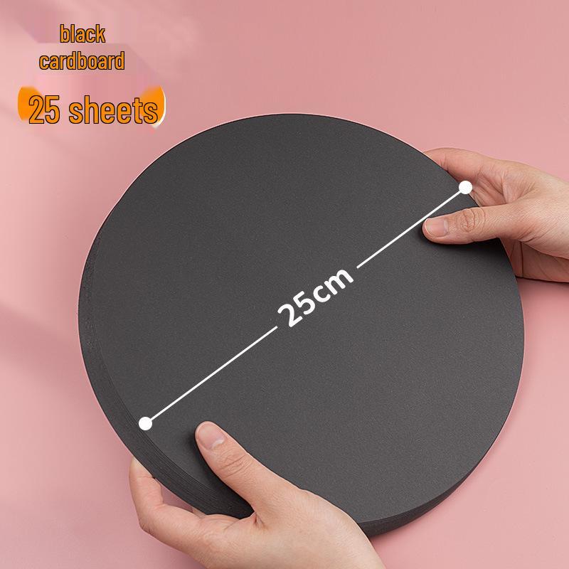 Thickened Colored Drawing Paper: Black & White Kraft Hand-Painted Cardboard for Kids & Students