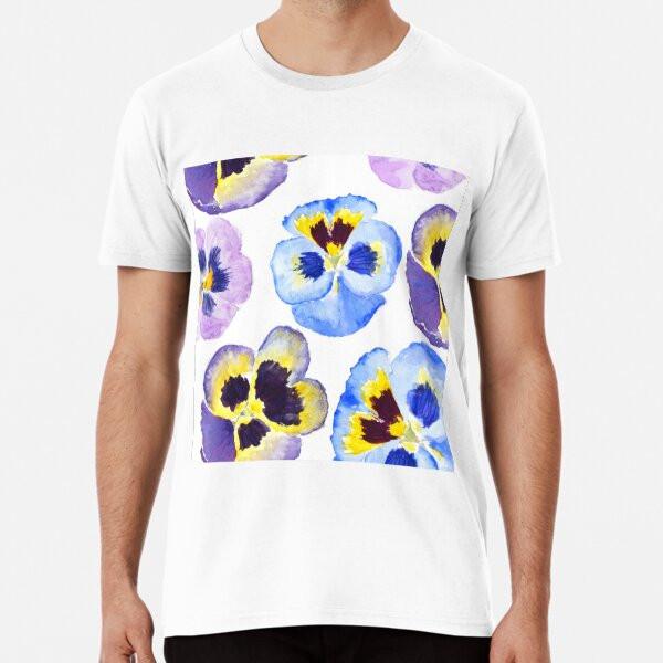 

яркие анютины глазки узор анютины глазки от S до 5XL Сделано в Австралии/США Футболка 3XL