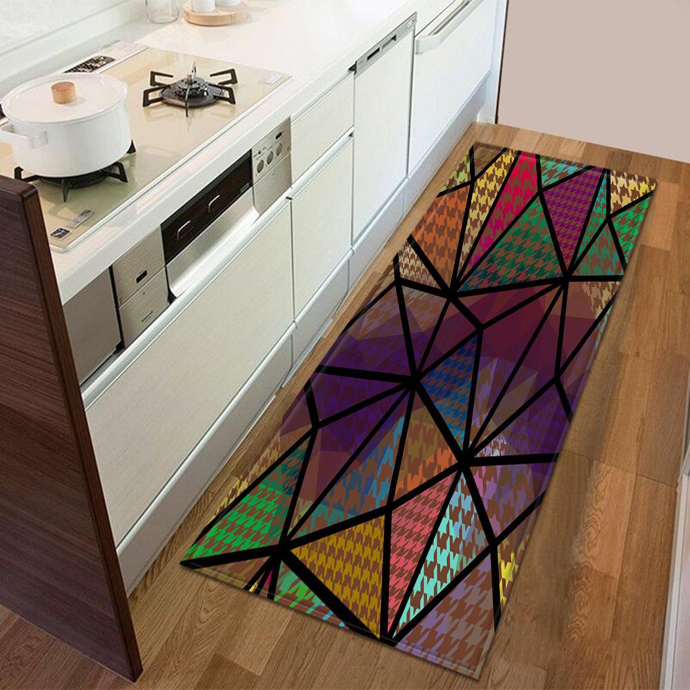 Eingangstürmatte, Küche, Schlafzimmer, Teppich, rutschfester Boden, Flurteppich, modernes Druckmuster, Bodenmatte