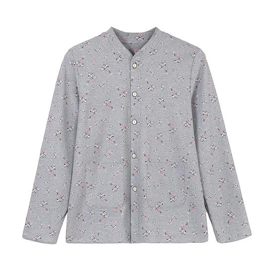 

Жіноча бавовняна сорочка на ґудзиках з довгим рукавом, квітковий принт, шакет, повсякденна куртка на осінь-весну, легка, з кишенями L