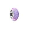 Murano Purple Glimmer Glass Charm Women Charm Silver 791651