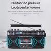 Portable Three Band Old Cassette Radio Bluetooth USB Flash Drive SD Card Multifunctional Recorder 340*165*93mm
