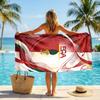 FC Augsburg FC print Quick Dry Beach Towel Microfiber Absorbent Portable Travel Swimming Towel