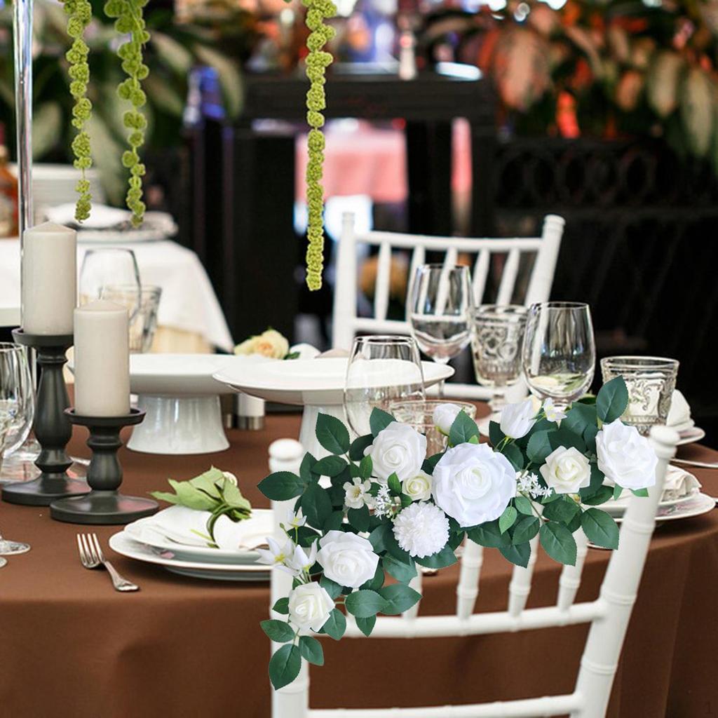 Umělé květinové lup květiny růže fotografování rekvizity Olivové listy opěradlo židle