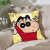 C-Crayron S-Shin-Chan Pillow Case Cushion Cover Soft Cute Throw Pillow Case For Car Sofa Pillowcase Polyester With Zipper