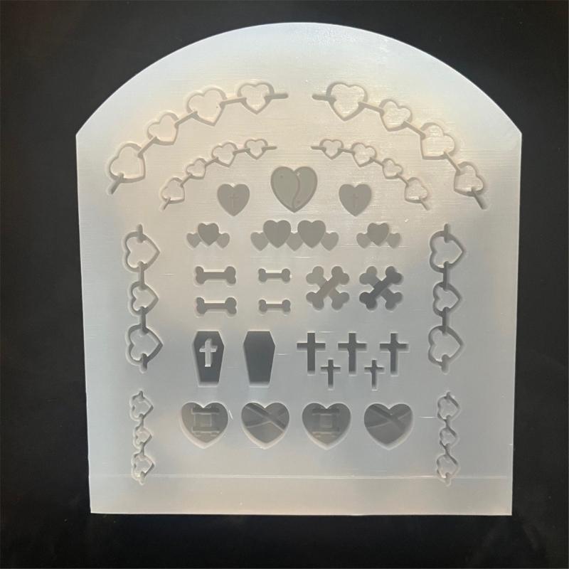 Practical Silicone Mold Liquid Sand Accessories Making Mould Unique Epoxy Resin Jewelry Molds for Crafting Enthusiasts