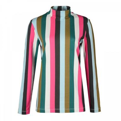 Stripe Turtleneck Tee Ow9fats009