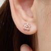 [LsSHOP] 14K Double Clover Earrings (Gold Plated)_LJ5004BRE