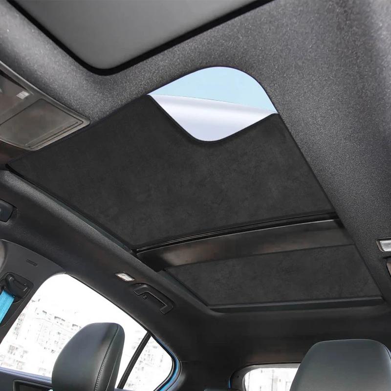 Car Suede Fabric Electrostatic Adsorption Sunroof Sunshade For Ford FOCUS Hatchback WAGON 2019-2026 Anti-UV Insulation Skylight
