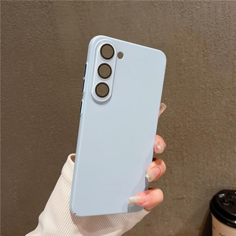 For Samsung Galaxy S24 S23 S22 Plus Ultra Full Cover Durable Anti-fingerprint Hard PC Case With Lens Film Anti-Drop Protector Back Shell