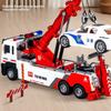 Kinder Ingenieurfahrzeug Spielzeug mit Doppelhaken Straßenrettungsfahrzeug mit Beleuchtung und Soundeffekten