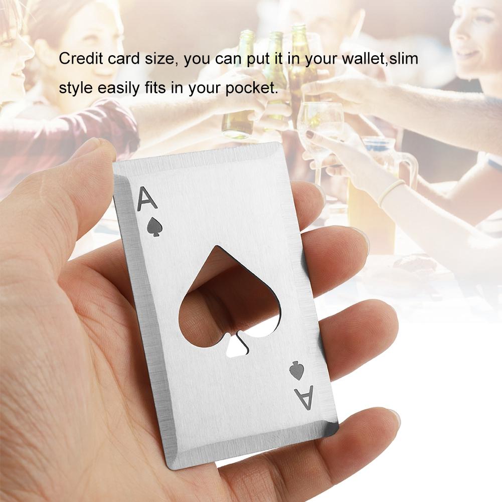Stainless Steel Credit Card Bottle Openers, Beer Bottle Openers, Speed Openers(Black)