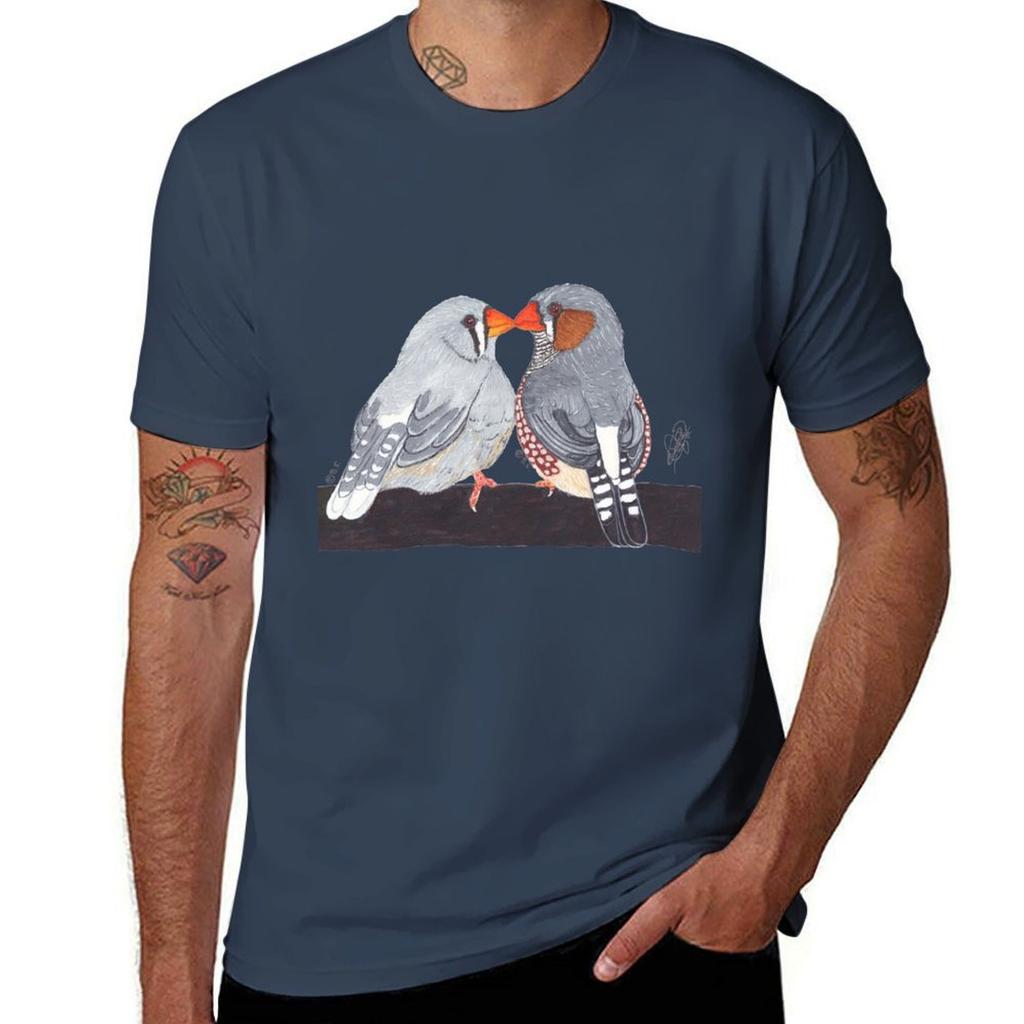 Zebra Finch Tshirt Basic Solid Color Short Sleeve Tshirt