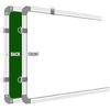 Eclet Aluminum Non Magnetic 1 X 1 Feet Double Sided White Board And Chalk Board Front Side Whiteboard Marker Surface And