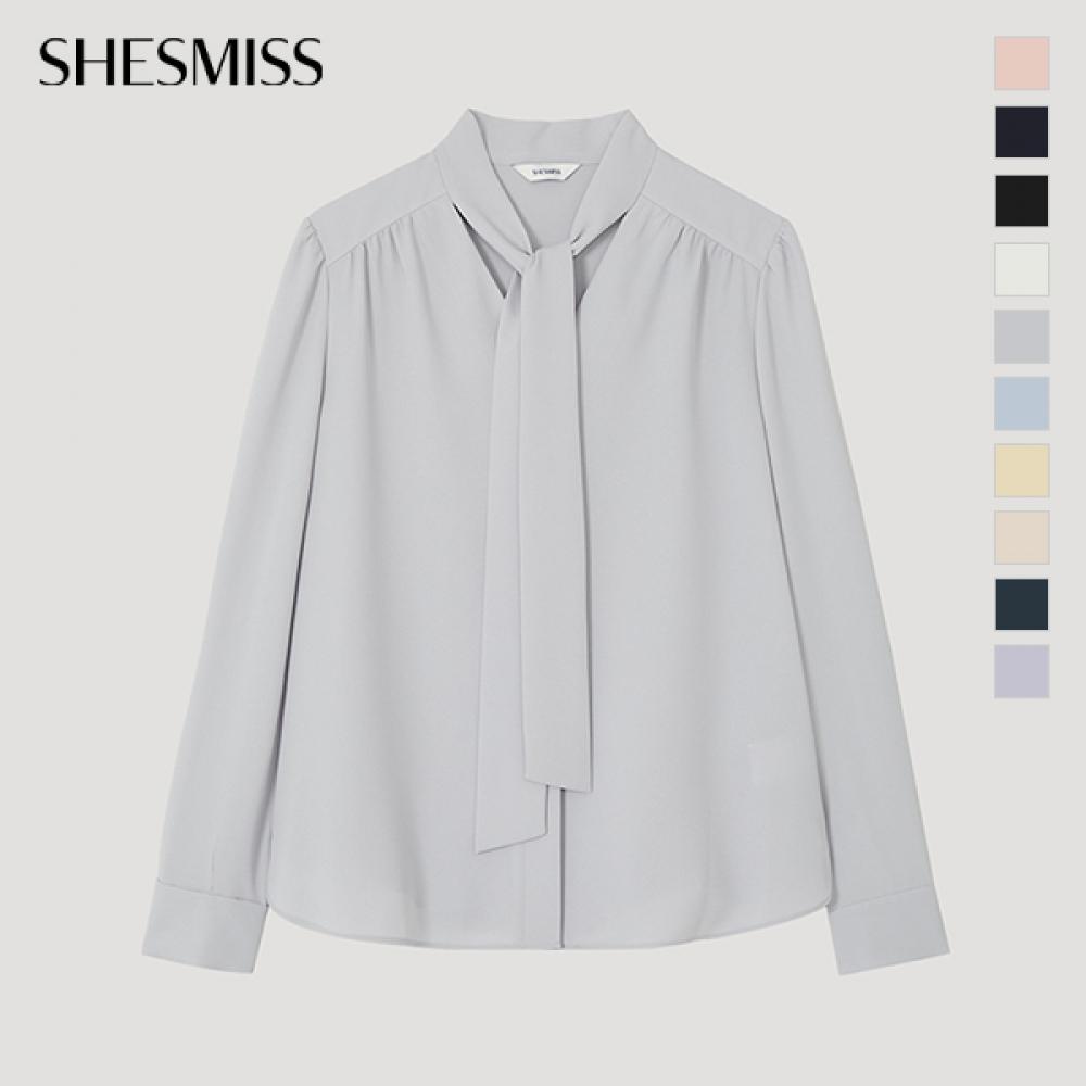  She S Miss Bluse mit Bindekragen, Swwblp12010