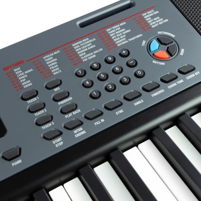 Piano électronique - RockJam - RJ461 - 61 touches - 300 instruments - 300 rythmes