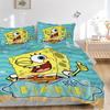 SpongeBob SquarePants Karakter Beddengoed Set 3 Delig Dekbedovertrek Cadeau voor Slaapkamer, Zonder Vulling