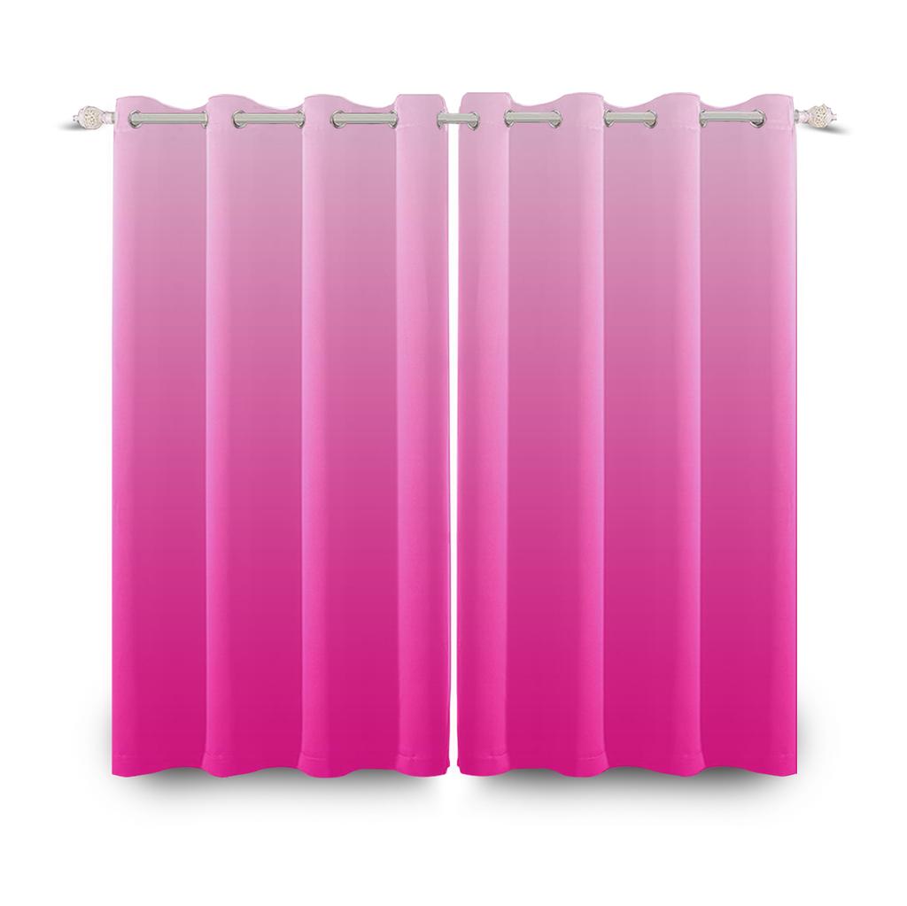 Modern Solid Color Gradient Curtains Minimalist Style Interior Living Room Sizes Curtain Darkening For Area Made Of Polyester