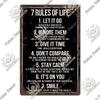 Putuo Decor Funny Sarcastic Vintage Posters Tin Signs Retro Plaque Metal Plate Wall Art Decor for Home Living Room Unique Gift