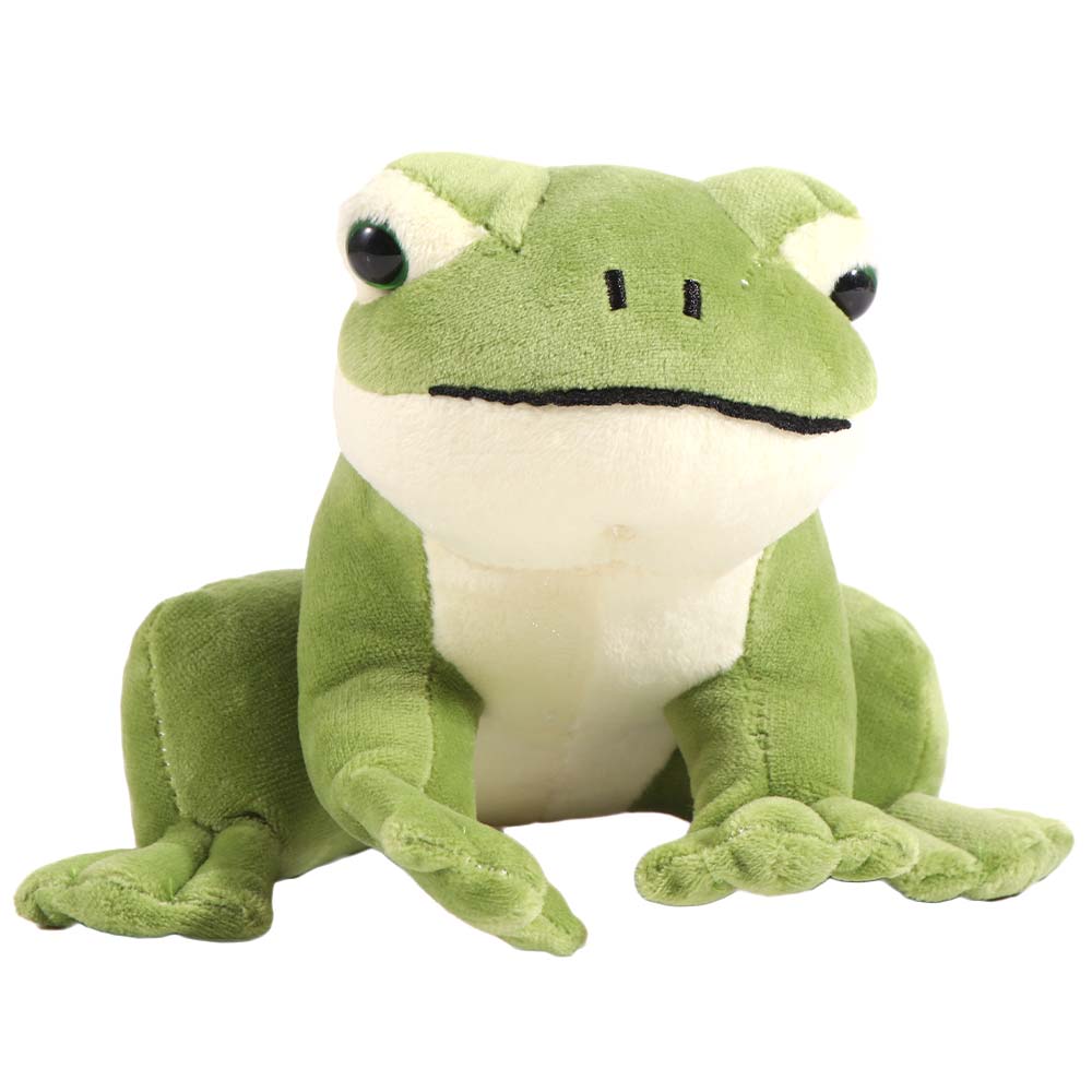 PP Cotton Mini Frog Plush Doll Collection Cartoon Frog Stuffed Toy Green Frog Plush Toy Christmas