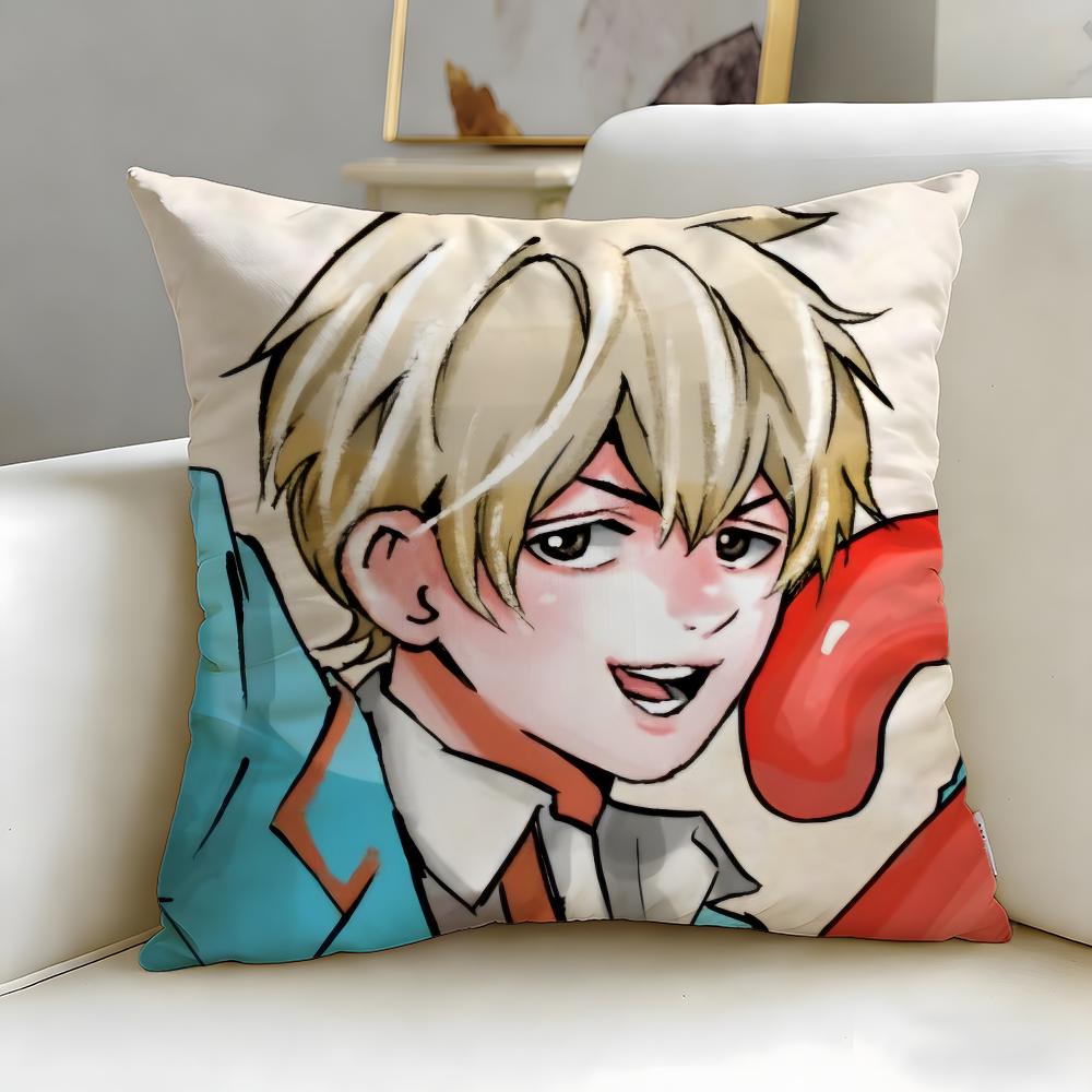 Anime Oblivion Battery Cushion Cover Soft EasyWash Pillow Case Versatile for Couch Bed Travel and Office