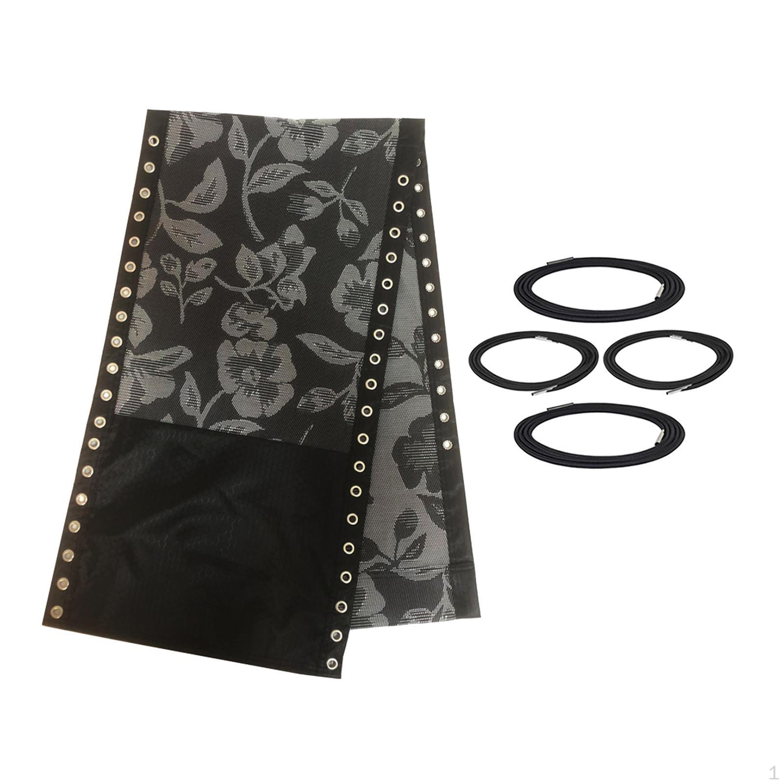 

Replacement Fabric Leisure Recliner Folding Patio Repair Cloth with 4 Cords for Flower Printed