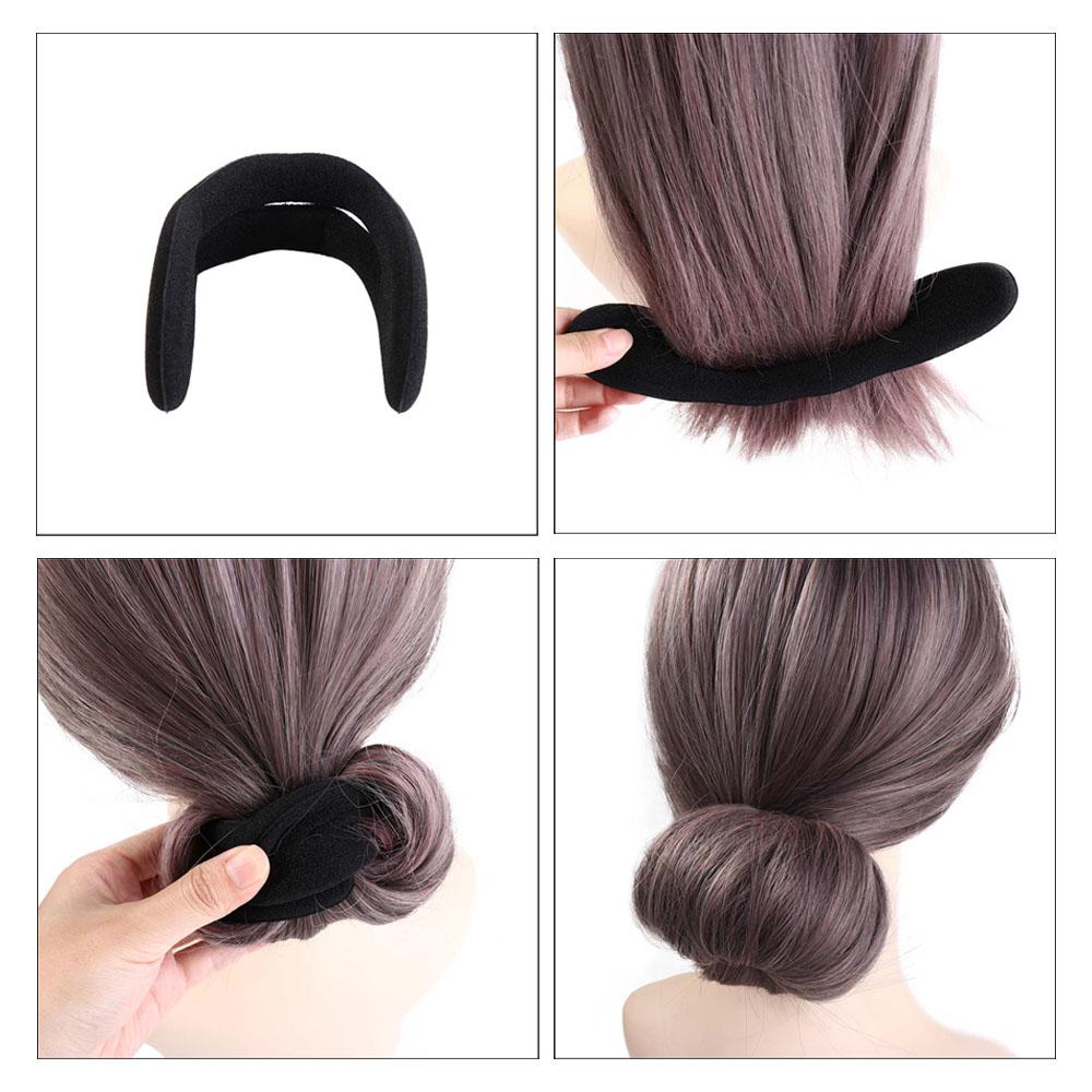 Foam Sponge Clip Hair Bun Maker Hair Disk Donut Bun Curler Braider Hairstyle Twist Maker  Women