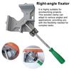 90-Degree Corner Clamp Woodworking Tool Ergonomic Handle Adjustable Jaw Aluminum Alloy Frame Angle Clamp Right Angle Clamp