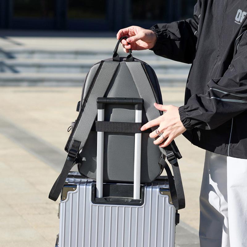 Lightweight waterproof backpack men's business computer bag printing logo large capacity student schoolbag casual backpack