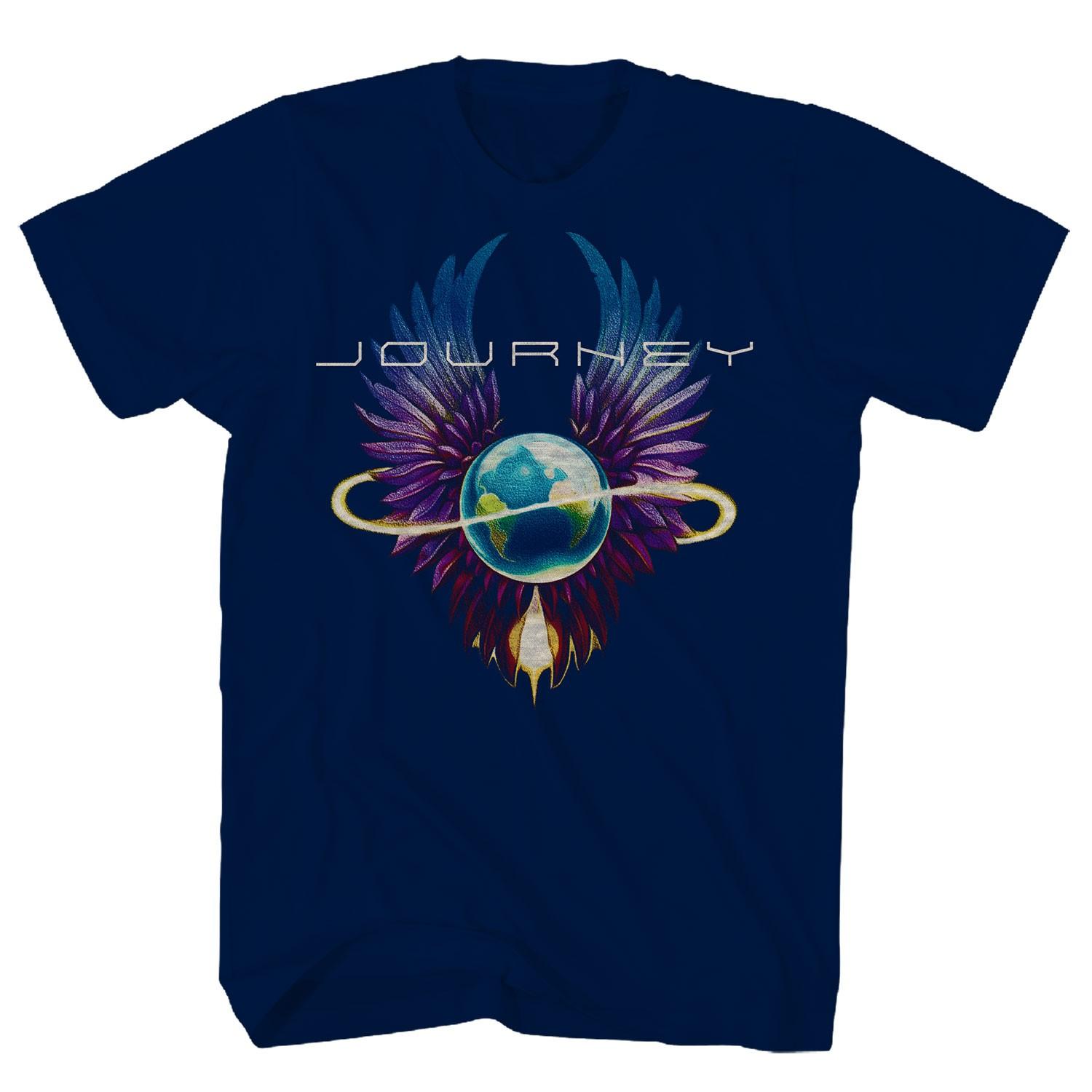 Men s Journey Infinity Wings Logo T-shirt Small Navy XL