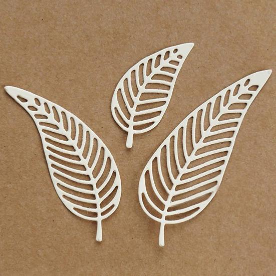3 Stücke Blatt Metall Stanzformen DIY Scrapbook Prägen Papier Karten Album Kunst Schablone