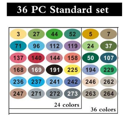 Finecolour EF100 240 Colors Alcohol Based Ink Double Headed Sketch Art Markers With Box