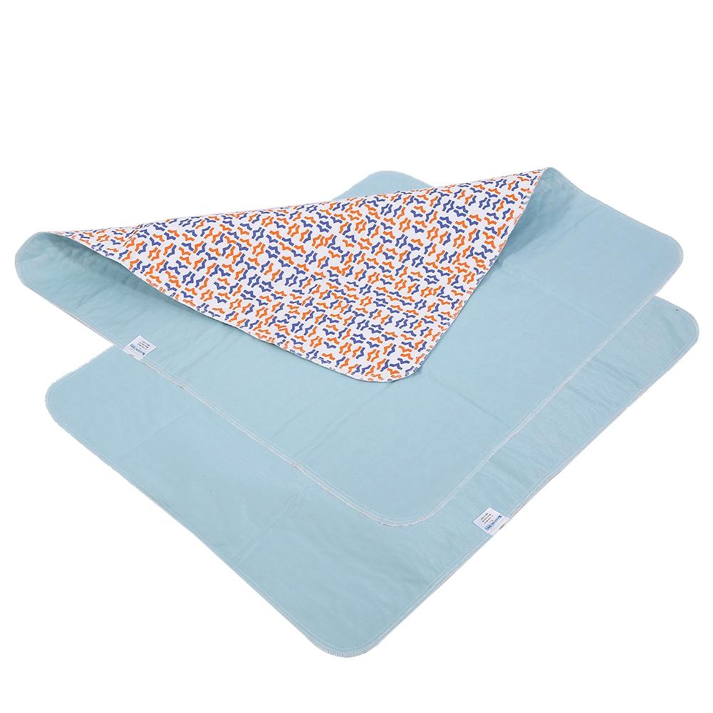 2 Colors Washable Reusable Urine Mat Adult Incontinent Anti Slip Nursing Pad 80 * 90cm