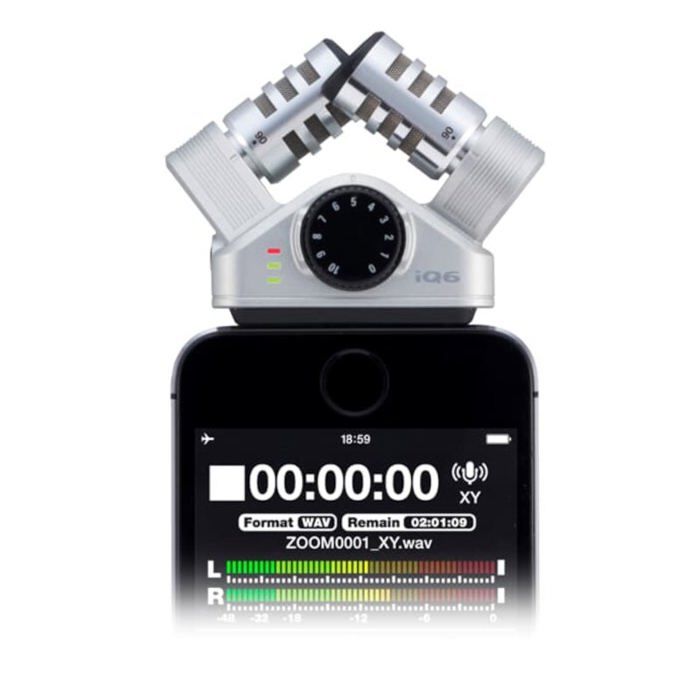 Zoom iQ6 micro stéréo XY pour iPhone, iPod Touch et iPad