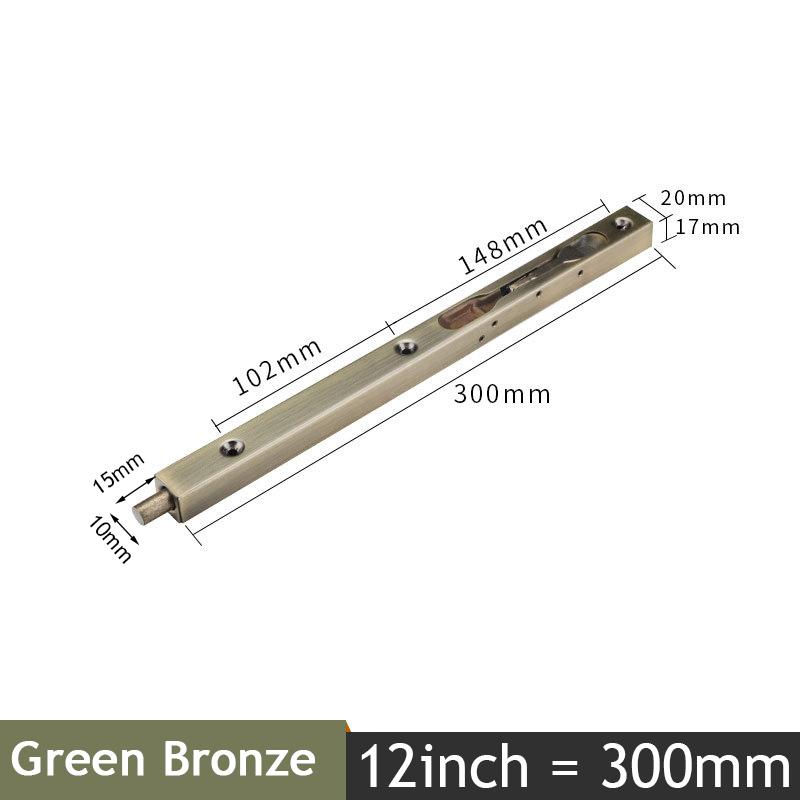 KAK Stainless Steel Hidden Door Bolt Security Guard Door Latch 4/6/8/10 inch Sliding Door Lock Bathroom Bolt Dust Proof Hardware