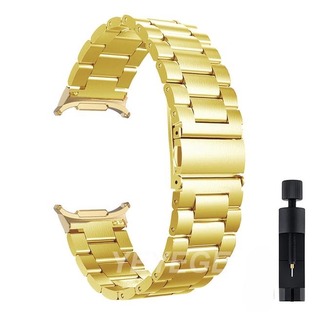 Metal Strap For Samsung Galaxy Watch Ultra LTE 47mm Band Stainless Steel Strap For Samsung Watch 7 44mm 40mm Wristband Correa