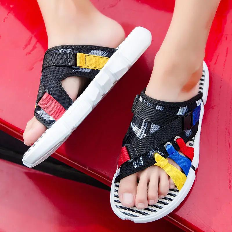 Fashion Men's Shoe Beach Slides Male Slipper Outdoor Shiatsu Flip Flops Cheap Shoes Liquidation Casual Elegant Designer Luxury Low Price