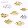 18K Gold Plated Magnetic Clasps For Bracelets,Clasps For Jewelry,Brass Necklace Clasps Connectors,DIY Jewelry Making Findings