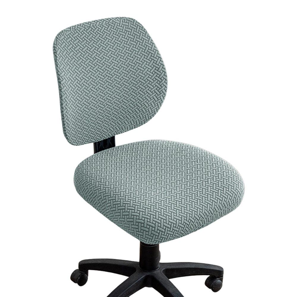 

2Pcs/set Anti-dirty Split Office Chair Cover Elastic Lift Rotating Chair Cover for Home&Office зелений