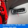 Front Air Condition Vent Outlet Cover Molding Trim For Honda Civic 11th -2025 Integra -2025 Carbon Fiber Car Accessories