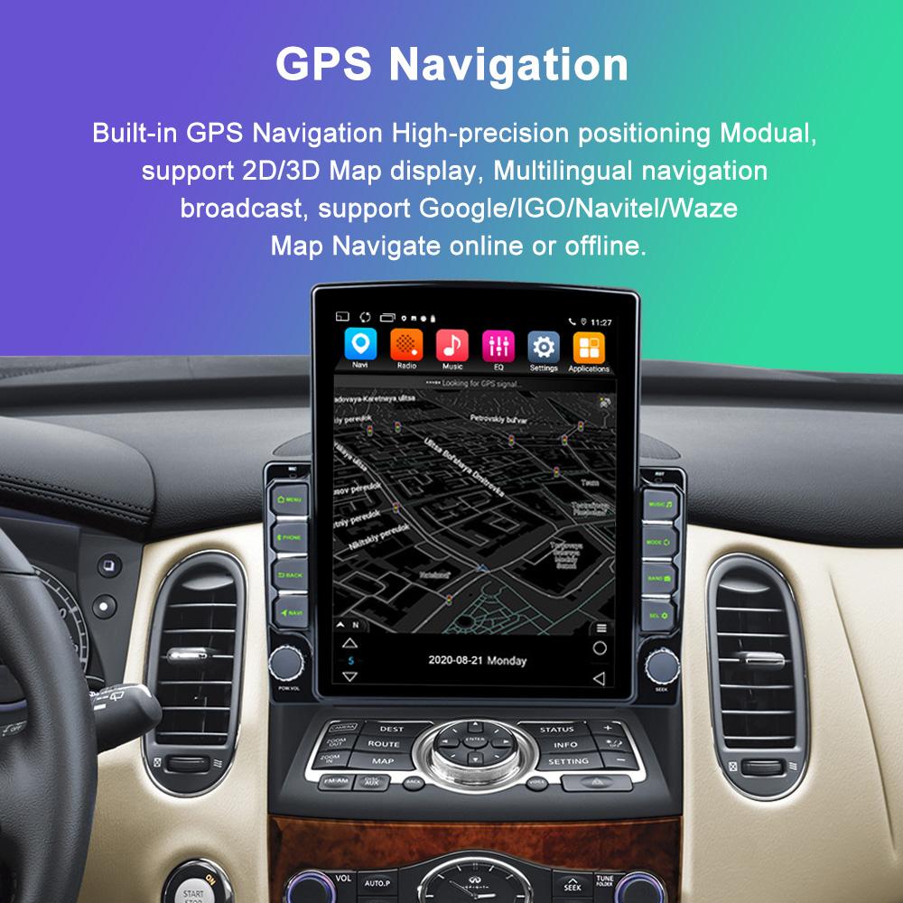 Android Carplay Car Radio GPS Multimedia Video Player for Tesla Type 2DIN Universal 9.7 Inch Car Audio Stereo 2 Din