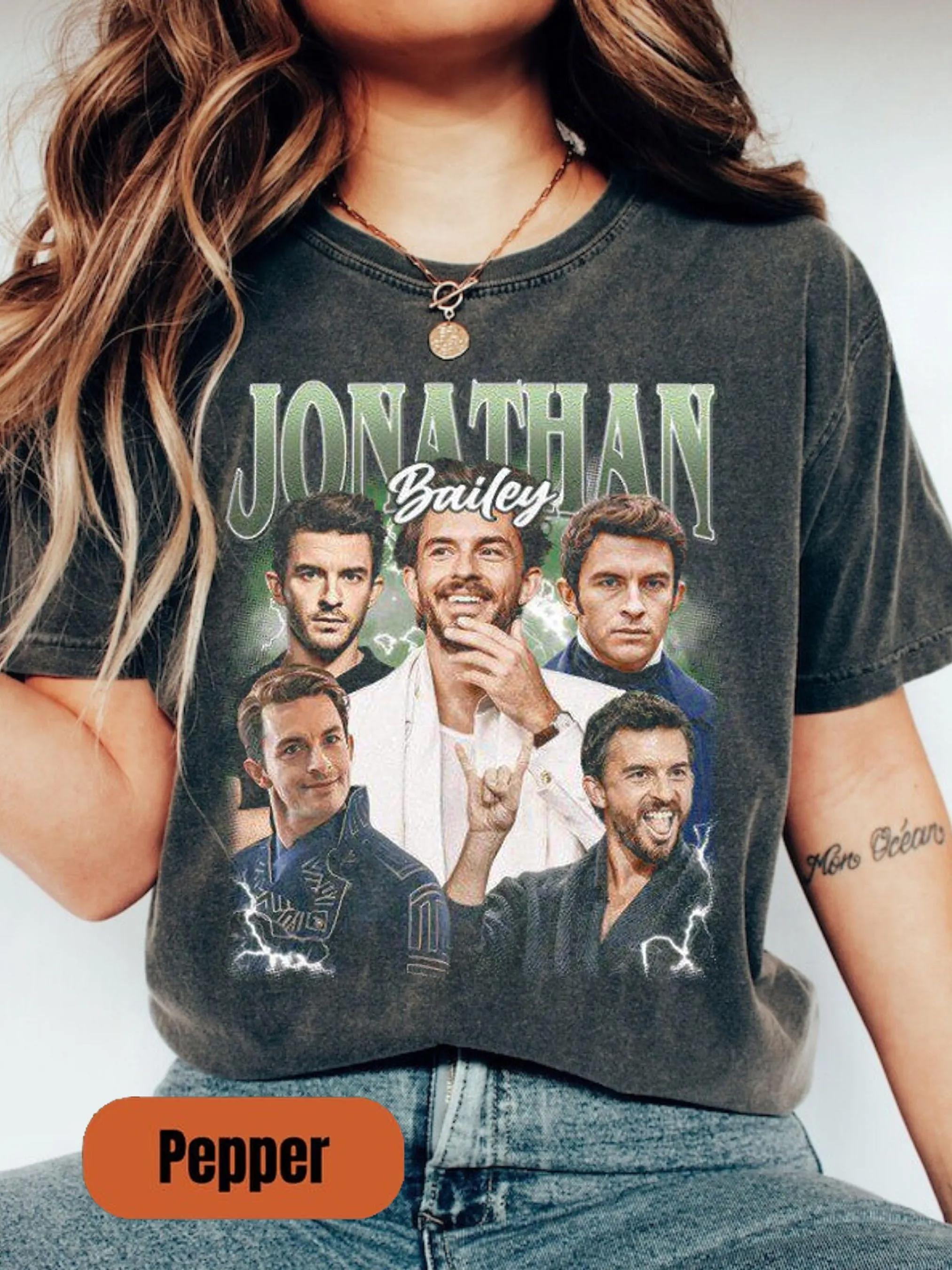 

Jonathan Baileys Retro Style Shirt Shortsleeved Daily Wear with Printed Patterns As A Gift for Movie Lovers 4XL