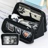 1pcs Simple Nine-layer Large Capacity Pencil Bags Double-sided Detachable Pencil Box Multi-functional Stationery Storage Bag