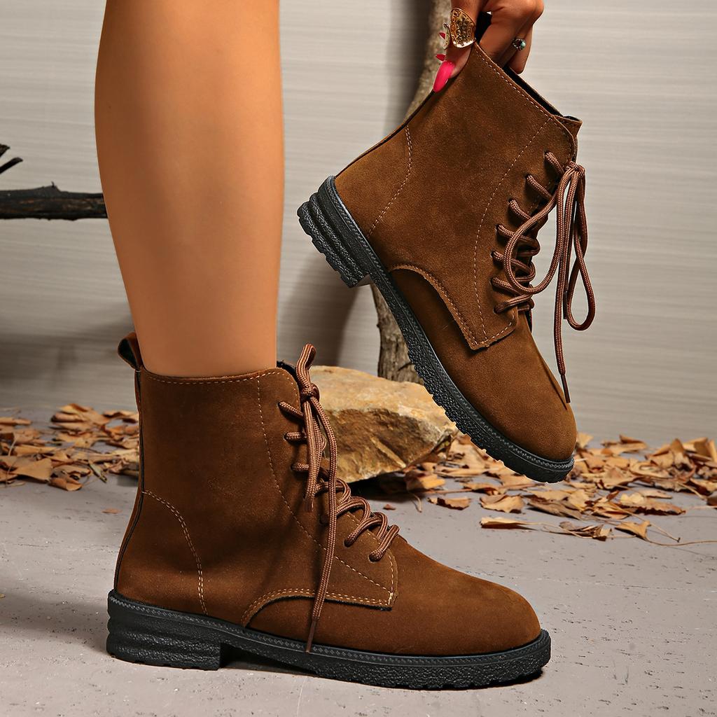 Woman Boots Trend Ankle Boots Short Barrel Shoes for Women Western Chunky Red Comfortable Stylish Sneakers Plus Size New Arrival