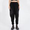 Plus Size Vintage Black Patchwork High Waist Casual Loose Summer Cargo Pants Women Trousers
