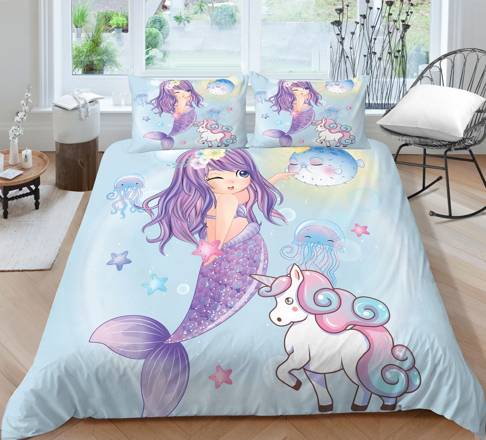 Nāras gultas piederumi 3D meitenes princeses